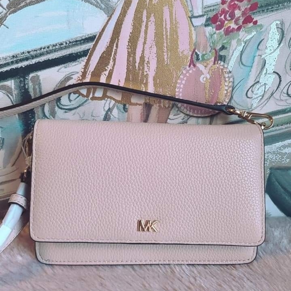 Michael Kors Mott Leather Convertible Crossbody